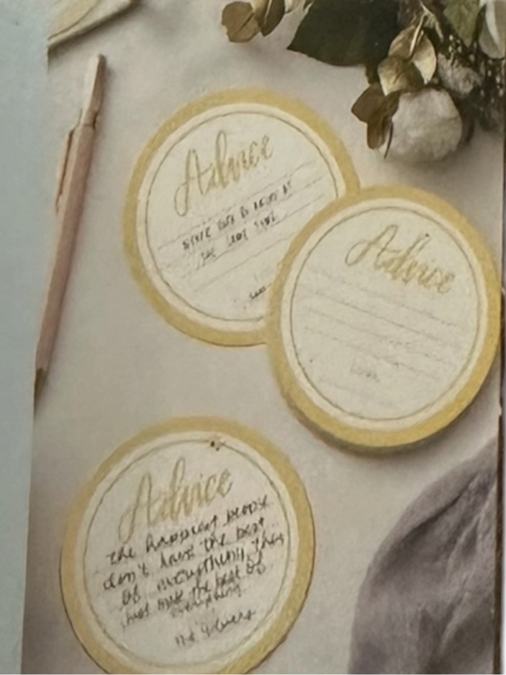 DAVID TUTERA Advice Coasters - Gold and Silver (25 Packs)
